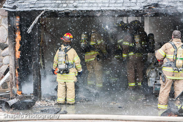 fire photos of Wauconda house fire 1-23-13 at 26703 N Main Street Larry Shapiro